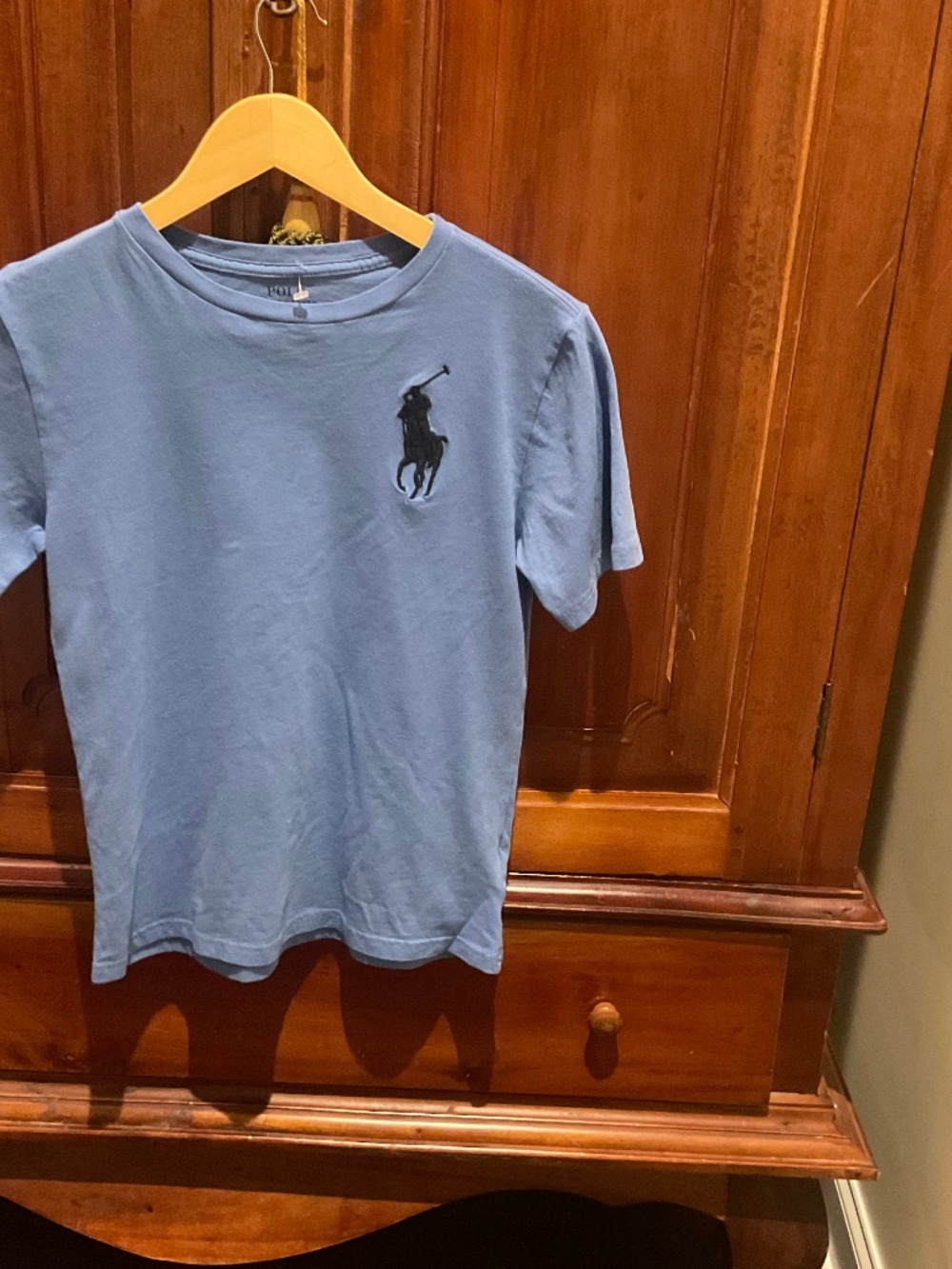 Polo Ralph Lauren Boys Big Pony Logo T- Shirt, Color Blue, Size M (8-12)